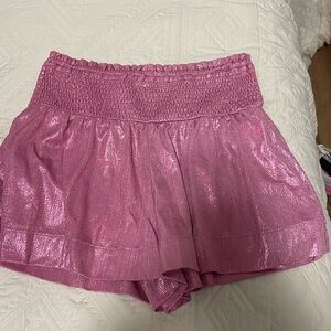 Bella Rose Boutique Pink Shimmery Shorts